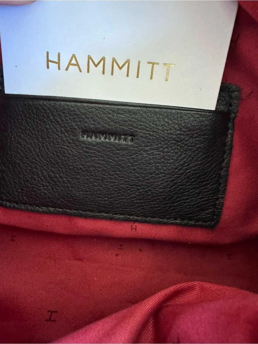 Hammitt Black Leather Crossbody with Gold Hardware